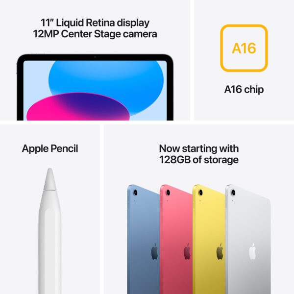 Apple iPad (2025) – A16 – 11" – 128GB – Silver – WiFi